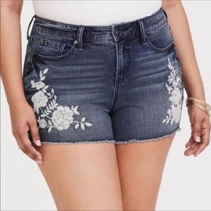 Torrid Embroidered Shorts
